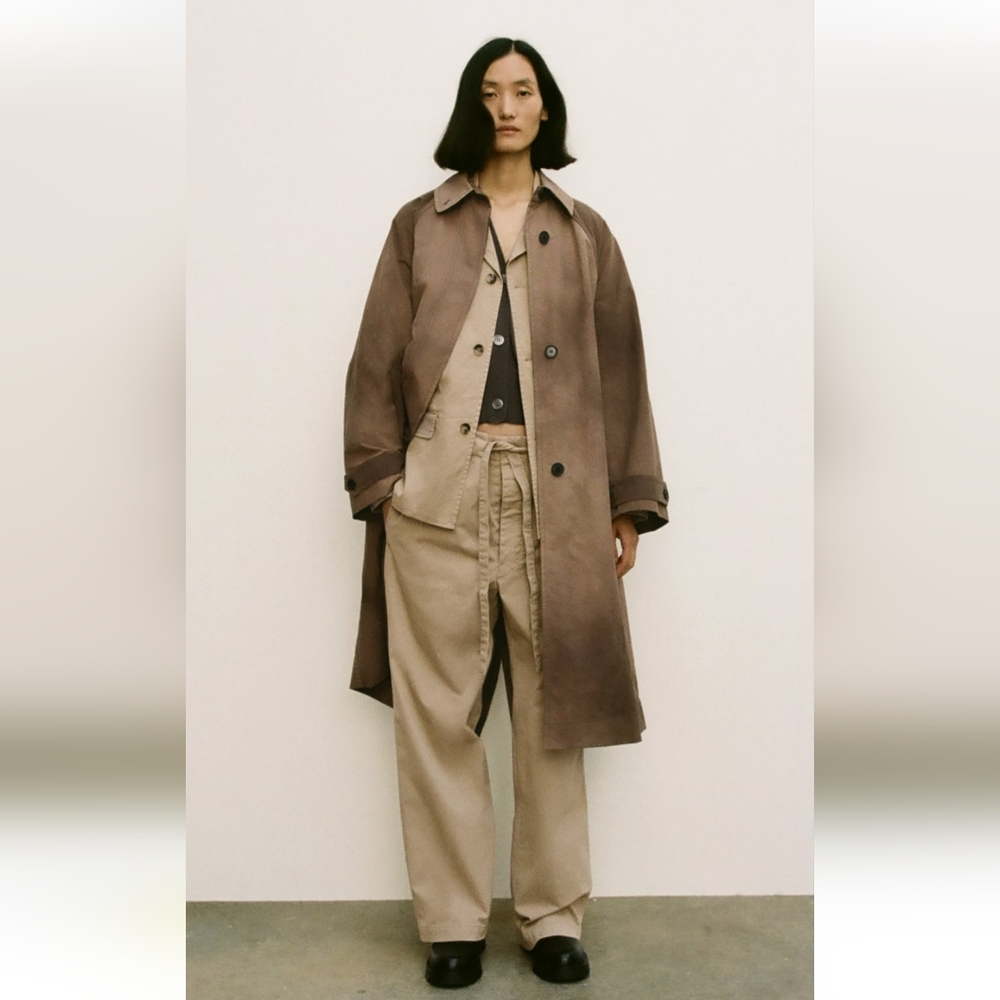 BNWT! Zara washed trench zw collection